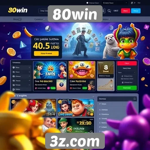 Navegação e usabilidade do site 80win