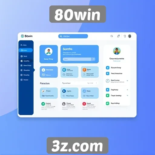 Interface do 80win é intuitiva e acessível